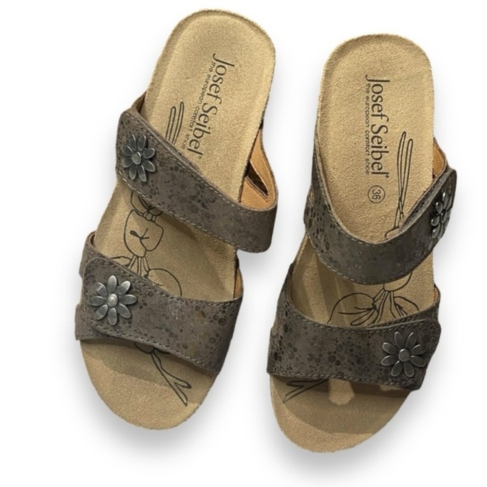 Josef Seidel Tonga 04 Leather Taupe Multi‎ Sandal - Picture 2 of 9